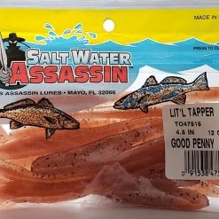SaltWater Assassin Lit'l Tapper Good Penny 4-1/2" 12ct Lures & Bait