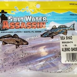 SaltWater Assassin Sea Shad Albino Ghost 4