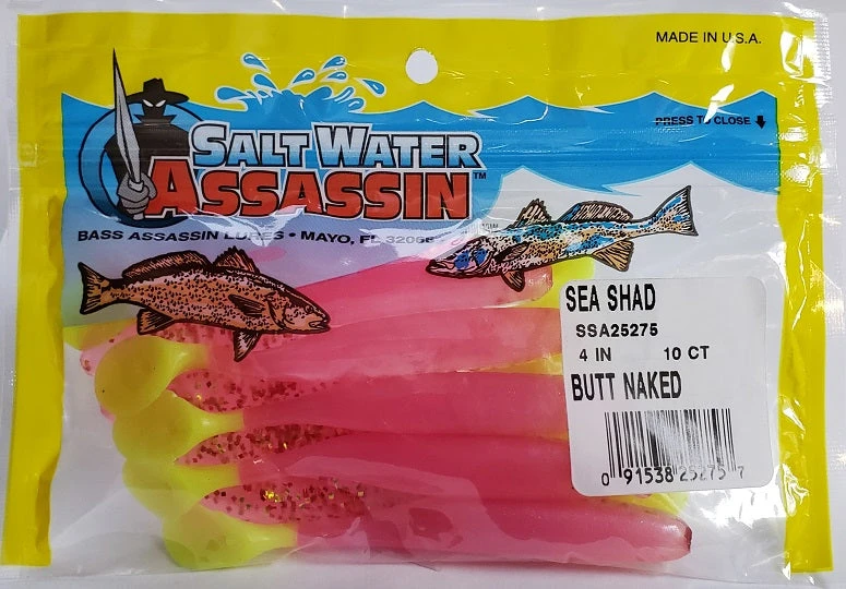 Lures & Bait SaltWater Assassin Sea Shad Butt Naked 4" 10pk Lures & Bait SaltWater Assassin Sea Shad Butt Naked 4" 10pk