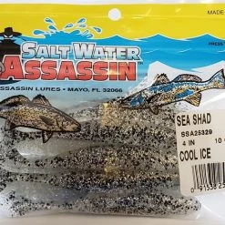SaltWater Assassin Sea Shad Cool Ice 4" 10pk Lures & Bait