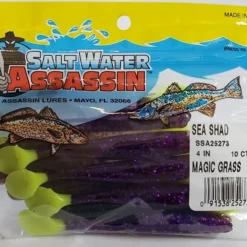 Lures & Bait SaltWater Assassin Sea Shad Magic Grass 4" 10pk 5 Lures & Bait SaltWater Assassin Sea Shad Magic Grass 4