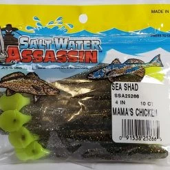 SaltWater Assassin Sea Shad Mama's Chicken 4" 10pk Lures & Bait