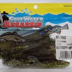 SaltWater Assassin Sea Shad Mississippi Hippie 4" 10pk