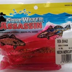 Lures & Bait SaltWater Assassin Sea Shad Neon Mercury 4