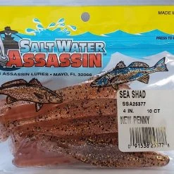 SaltWater Assassin Sea Shad New Penny 4" 10pk