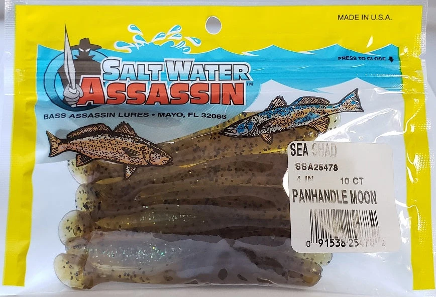 SaltWater Assassin Sea Shad Panhandle Moon 4" 10pk SaltWater Assassin Sea Shad Panhandle Moon 4" 10pk