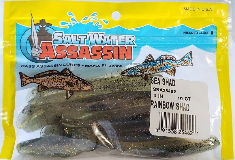 Lures & Bait SaltWater Assassin Sea Shad Rainbow Shad 4" 10pk Lures & Bait SaltWater Assassin Sea Shad Rainbow Shad 4" 10pk