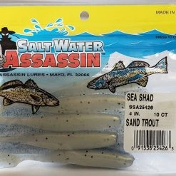 SaltWater Assassin Sea Shad Sand Trout 4" 10pk