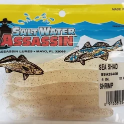 SaltWater Assassin Sea Shad Shrimp 4" 10pk Lures & Bait