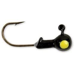 Hooks/Jig Heads Sea Striker Got-Cha Round Jig Heads Black 1/8oz 10pk