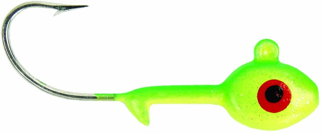 Hooks/Jig Heads Sea Striker Got-Cha Jig Heads Chartreuse/Lime 1/4oz 7pk 3 Hooks/Jig Heads Sea Striker Got-Cha Jig Heads Chartreuse/Lime 1/4oz 7pk