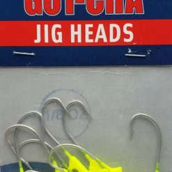 Sea Striker Got-Cha Jig Heads Chartreuse 1/8oz 10pk 5 Sea Striker Got-Cha Jig Heads Chartreuse 1/8oz 10pk