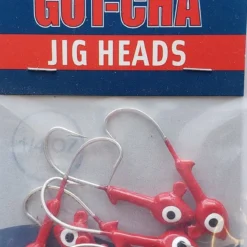 Hooks/Jig Heads Sea Striker Got-Cha Jig Heads Red 1/4oz 10pk