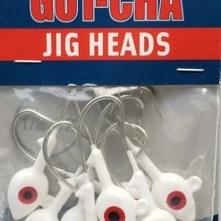 Hooks/Jig Heads Sea Striker Got-Cha White Jig Heads 1/2oz 10pk
