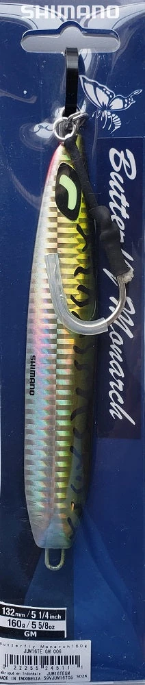 Lures & Bait Shimano Butterfly Monarch Jigs Green Mackerel JUM16TEGM Lures & Bait Shimano Butterfly Monarch Jigs Green Mackerel JUM16TEGM