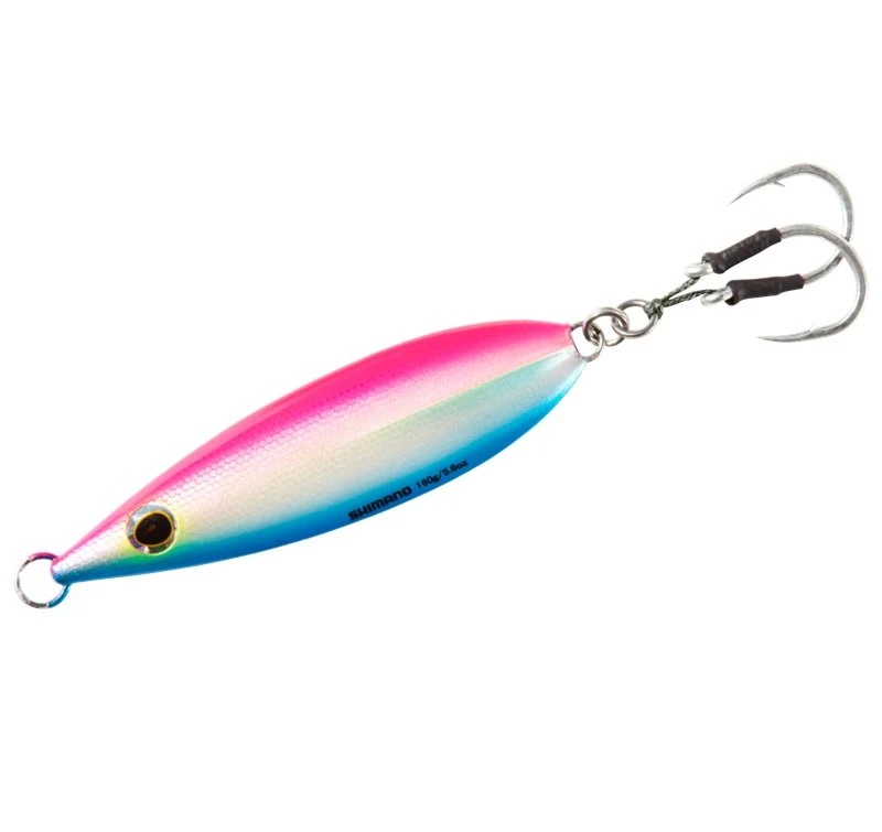 Lures & Bait Shimano Flat-Fall Butterfly Jigs Pink Blue BFLFF200PB Lures & Bait Shimano Flat-Fall Butterfly Jigs Pink Blue BFLFF200PB