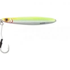 Lures & Bait Shimano Flat-Side Butterfly Jigs Chartreuse/Silver BFLFS168CS