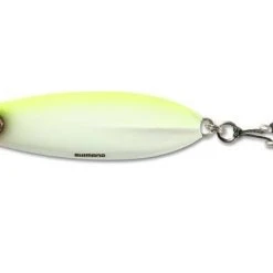 Lures & Bait Shimano Flat-Fall Butterfly Jigs Chartreuse/White BFLFF200CW