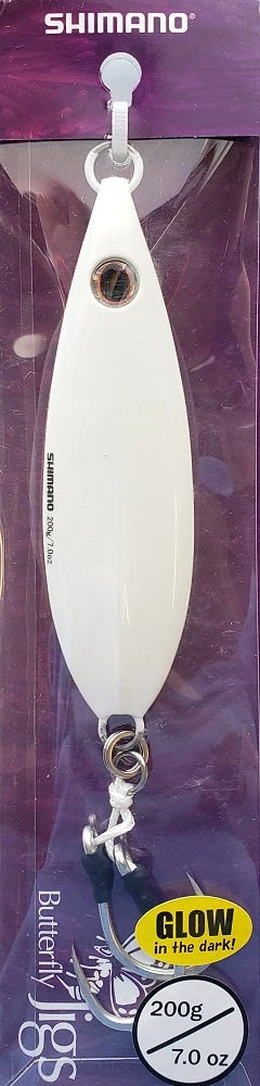 Shimano Flat-Fall Butterfly Jigs Super Glow BFLFF200SG Shimano Flat-Fall Butterfly Jigs Super Glow BFLFF200SG