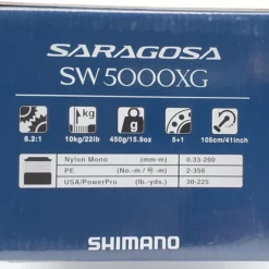 Reels Shimano Saragosa SRG5000SWAXG Spinning Reel