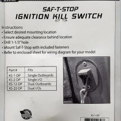 T-H Marine Saf-T-Stop Ignition Kill Switch KS-1-DP 5 T-H Marine Saf-T-Stop Ignition Kill Switch KS-1-DP