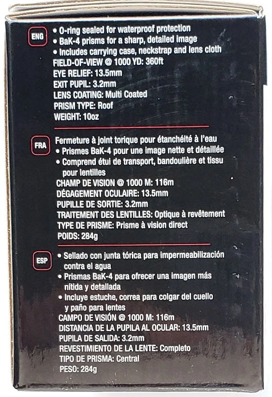 Tasco 8x 25 Offshore Waterproof Binocular 200825 10 Tasco 8x 25 Offshore Waterproof Binocular 200825