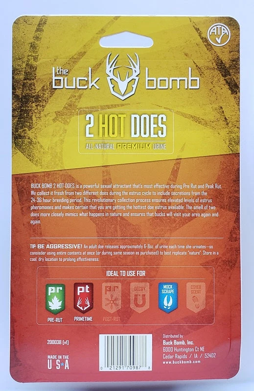 Game Scents & Covers The Buck Bomb 2 Hot Does With Wicks 4oz 200038 Game Scents & Covers The Buck Bomb 2 Hot Does With Wicks 4oz 200038