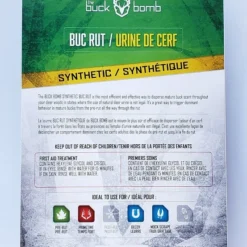 Game Scents & Covers The Buck Bomb Synthetic Buc Rut 2oz W/ Wicks