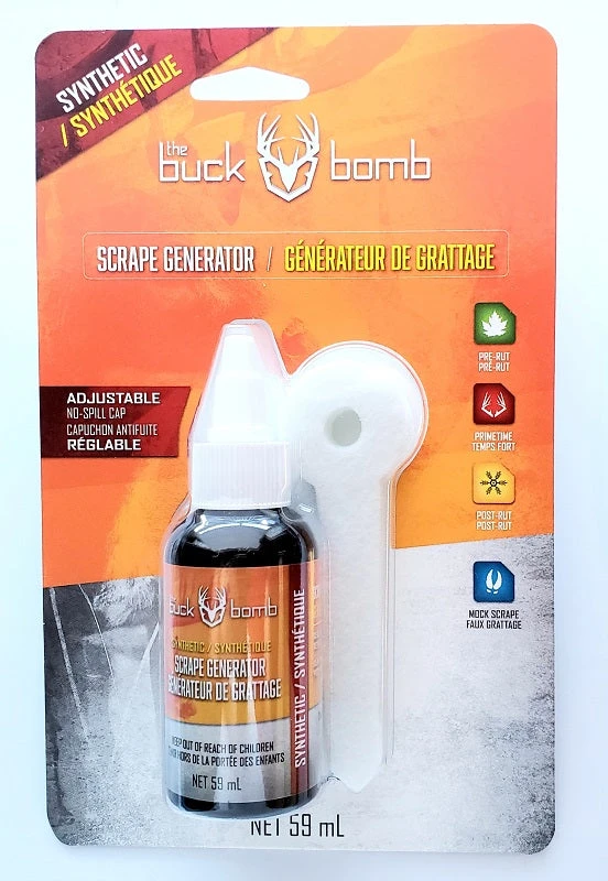 The Buck Bomb Synthetic Scrape Generator 2oz Liquid W/ Wicks 20035C 3 The Buck Bomb Synthetic Scrape Generator 2oz Liquid W/ Wicks 20035C