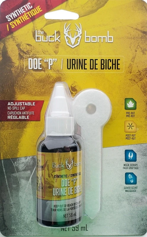 The Buck Bomb Synthetic Doe "P" With Wicks 200033C Game Scents & Covers 3 The Buck Bomb Synthetic Doe "P" With Wicks 200033C Game Scents & Covers