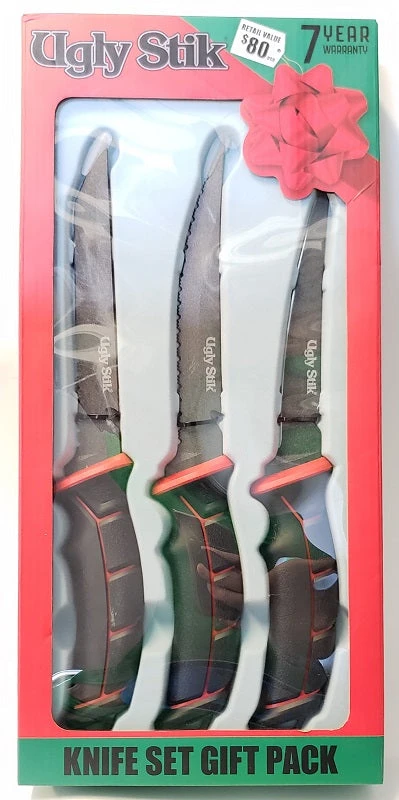 Ugly Stik Knife Set Gift Pack 1538001 Knives And Tools 3 Ugly Stik Knife Set Gift Pack 1538001 Knives And Tools