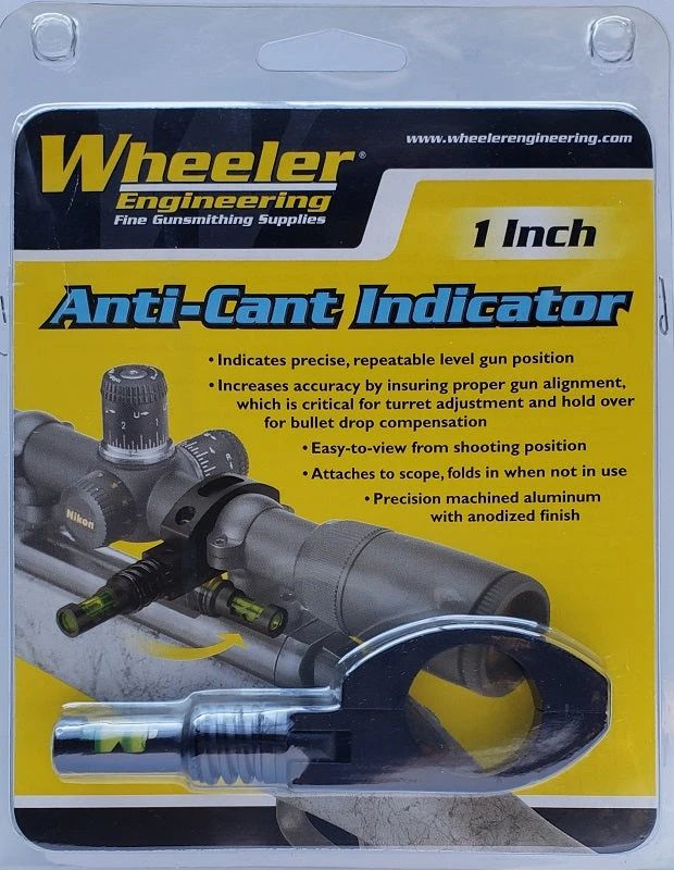 Wheeler Engineering Anti Cant Indicator 1-Inch Hunting 3 Wheeler Engineering Anti Cant Indicator 1-Inch Hunting