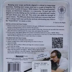 Wheeler Engineering Anti Cant Indicator 1-Inch Hunting 7 Wheeler Engineering Anti Cant Indicator 1-Inch Hunting