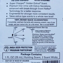 Wildlife Research Golden Estrus 1oz With 2 Key Wicks 404 Game Scents & Covers 5 Wildlife Research Golden Estrus 1oz With 2 Key Wicks 404 Game Scents & Covers