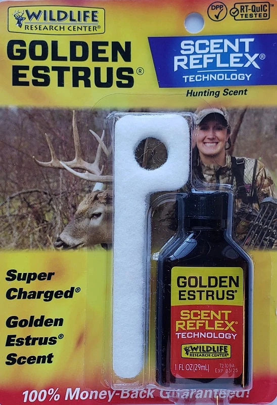 Wildlife Research Golden Estrus 1oz With 2 Key Wicks 404 Game Scents & Covers 3 Wildlife Research Golden Estrus 1oz With 2 Key Wicks 404 Game Scents & Covers