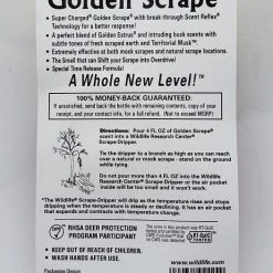 Wildlife Research Golden Scrape 4oz 242-4 Game Scents & Covers 7 Wildlife Research Golden Scrape 4oz 242-4 Game Scents & Covers