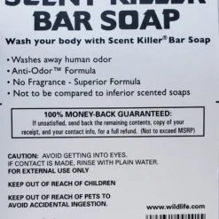 Hunting Wildlife Research Scent Killer Bar Soap Anti-Odor Unscented 4.5oz 541
