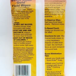 Hunting Wildlife Research Scent Killer Gold Field Wipes 24pk 1295