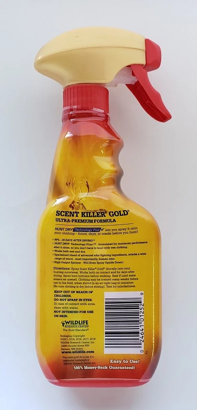 Wildlife Research Scent Killer Gold Spray 12oz 1252 4 Wildlife Research Scent Killer Gold Spray 12oz 1252