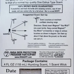 Wildlife Research Special Golden Estrus 4oz 405-4 Hunting