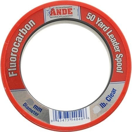 Line/Leaders Ande Fluorocarbon Leader Clear 50yds 15-80lb 5 Line/Leaders Ande Fluorocarbon Leader Clear 50yds 15-80lb