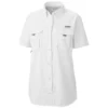 Columbia Sportswear Columbia Women’s PFG Bahama™ White Short Sleeve Shirt FL7313 1 Columbia Sportswear Columbia Women’s PFG Bahama™ White Short Sleeve Shirt FL7313