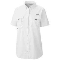 Columbia Sportswear Columbia Women’s PFG Bahama™ White Short Sleeve Shirt FL7313