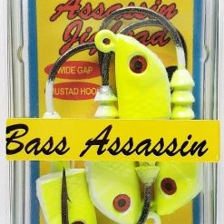 Hooks/Jig Heads Bass Assassin Flash Jighead Chartreuse 1/2oz 4pk