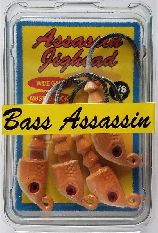 Hooks/Jig Heads Bass Assassin New Penny Jighead 1/8oz 4ct JA06011 Hooks/Jig Heads Bass Assassin New Penny Jighead 1/8oz 4ct JA06011