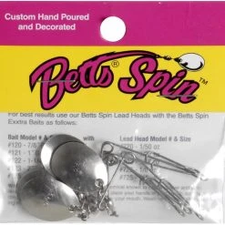 Bett's Betts Jig Spinner Blades Sz0 Nickel 5pk