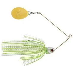 Booyah Colorado Single Blade Spinnerbait 3/8 Oz White/Chartreuse