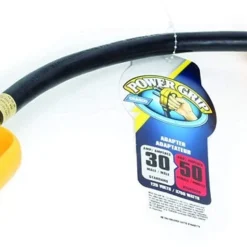 Camco 30AM/50AF Power Grip 18" Dogbone - 90M/90F 125V/3750W Adapter 55185 RV And Camping