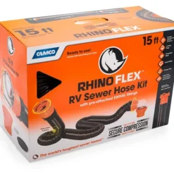 Camco 15' RhinoFlex RV Sewer Hose Kit 39761