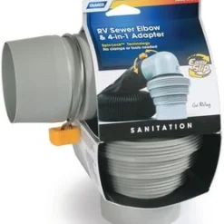 RV And Camping Camco RV Sewer Elbow & 4-in-1 Adapter 39144